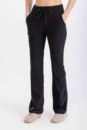 Straight Leggings - Black - Libra Sport