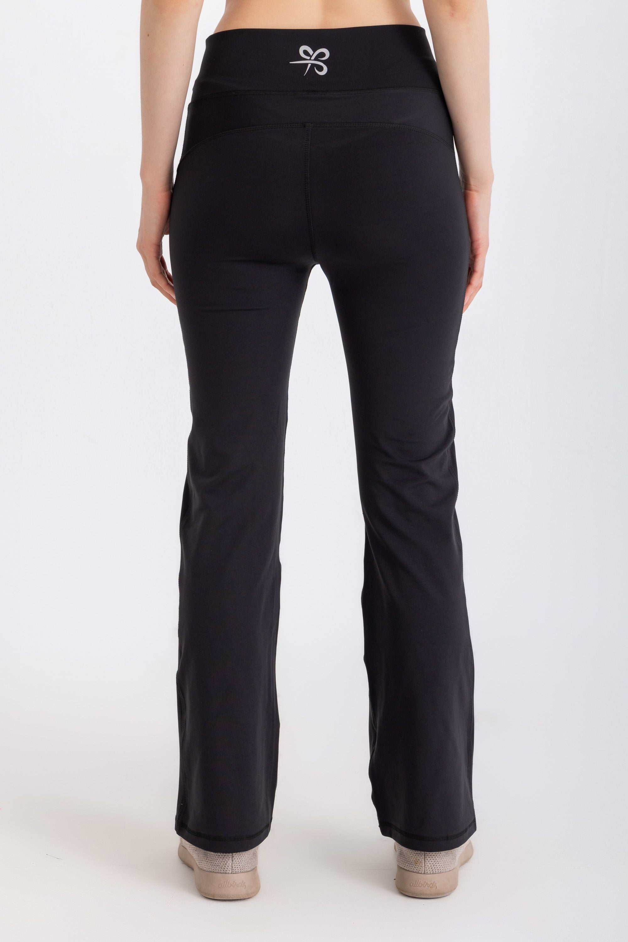 V-Flare Leggings -Black