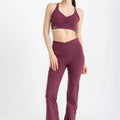 V-Flare Leggings -Crushed Violets - Libra Sport