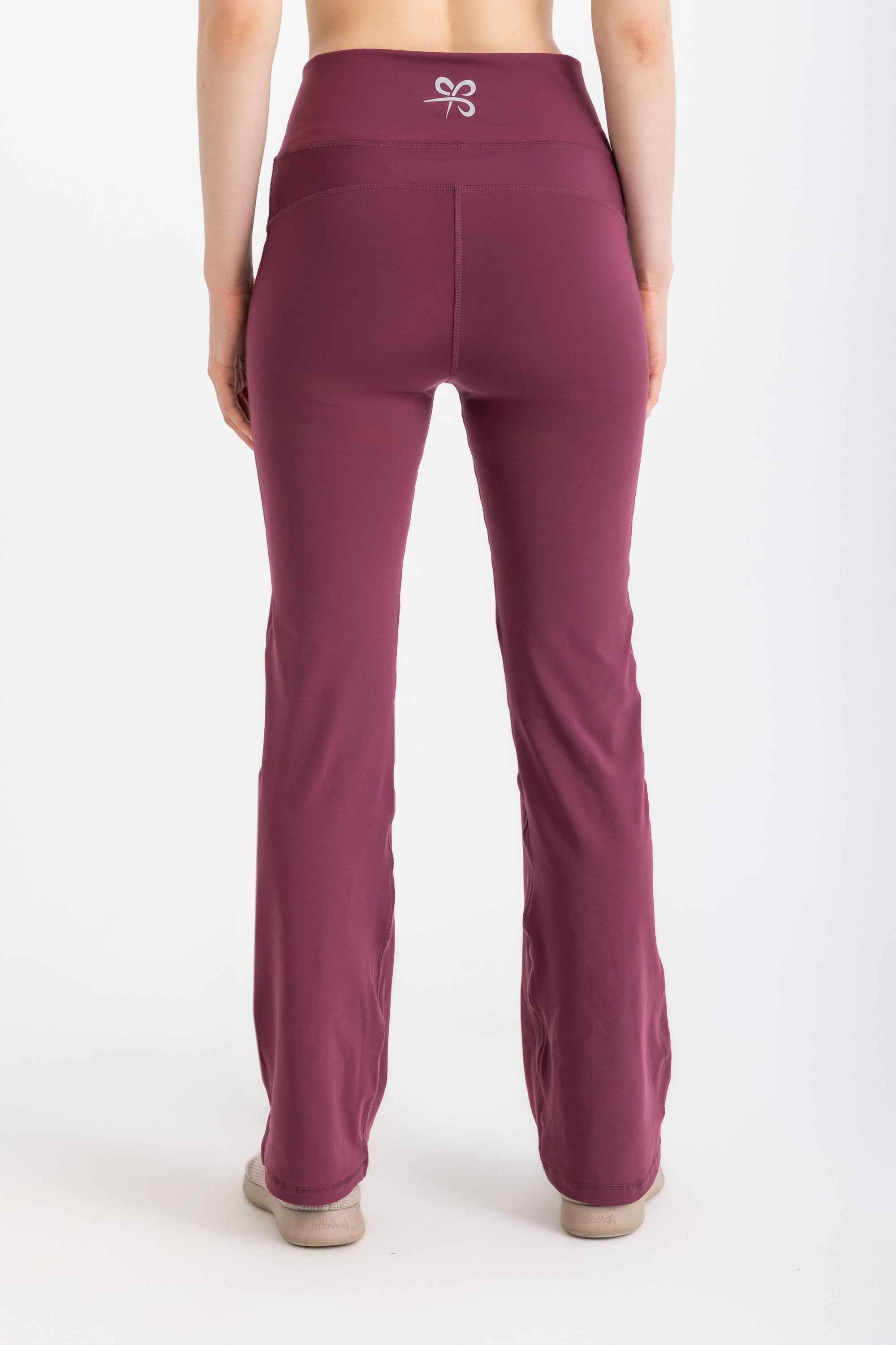 V-Flare Leggings -Crushed Violets - Libra Sport