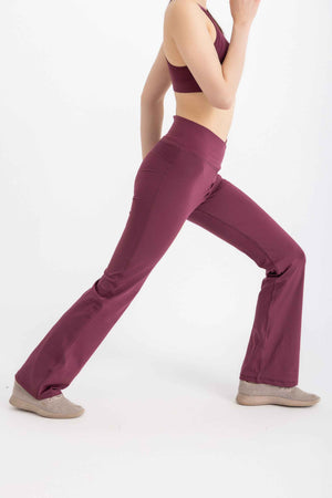 V-Flare Leggings -Crushed Violets - Libra Sport
