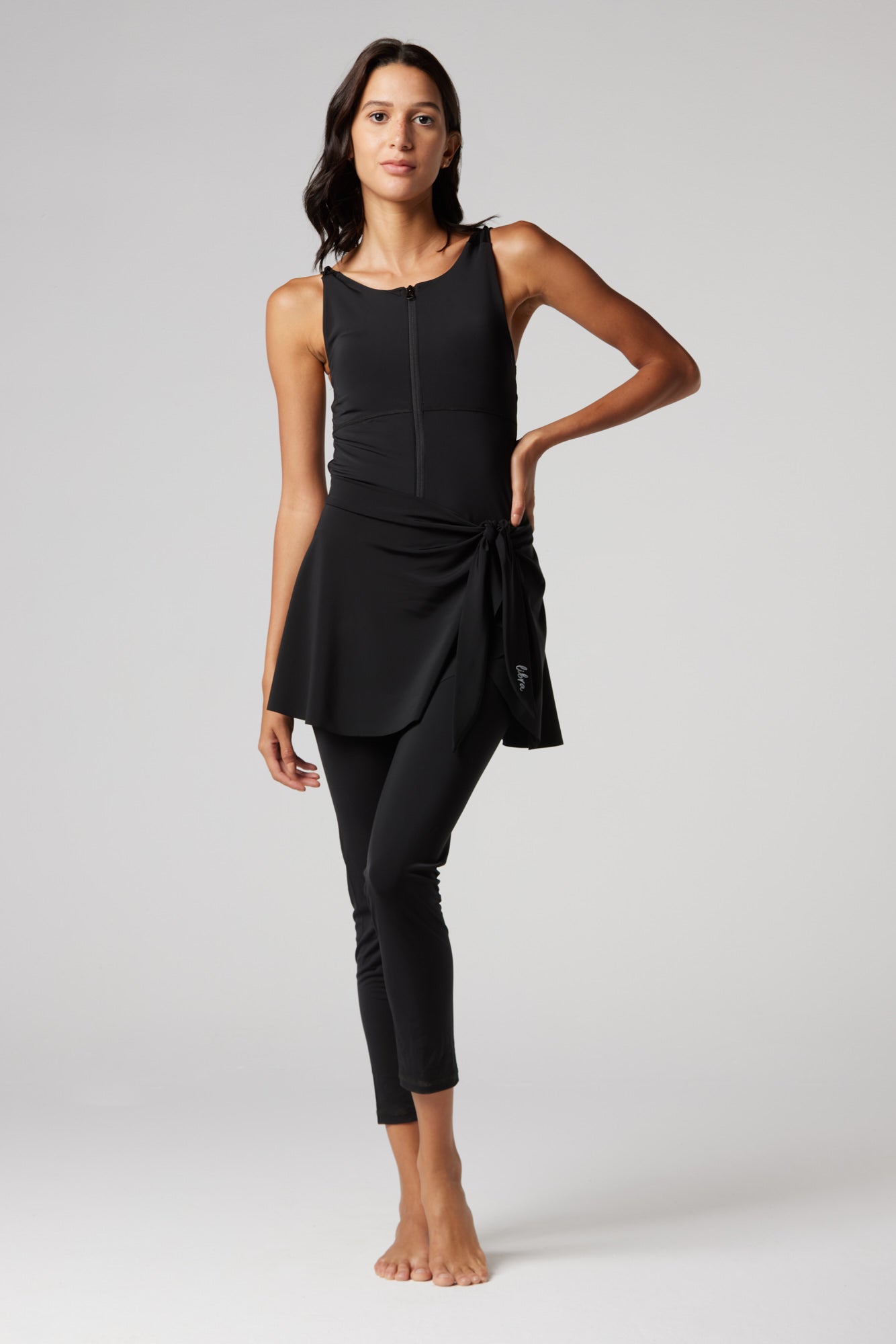 Wave Cover-Up Skirt - Black