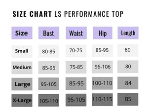 Performance Long sleeve Top - Black - Libra Sport