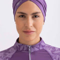 Sleek Swim Turban - Metallic Purple - Libra Sport