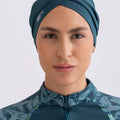 Sleek Swim Turban - Metallic Teal - Libra Sport