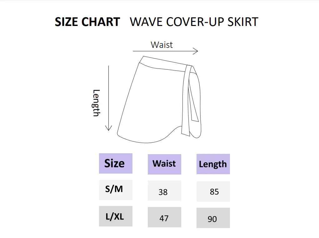 Wave Cover-Up Skirt - White - Libra Sport