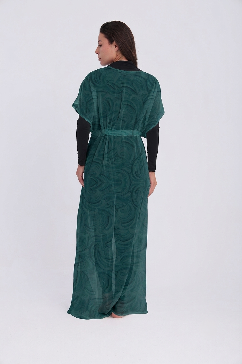 Cover Up Dress - Geomorphic Nautical Blue