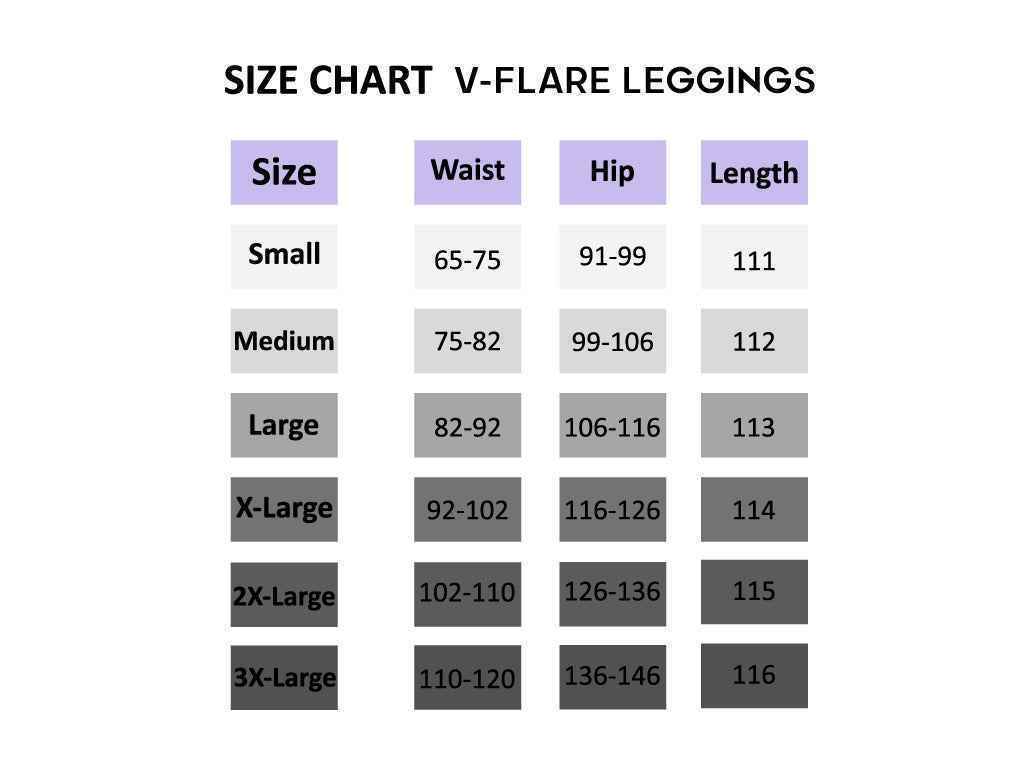 V-Flare Leggings -Black - Libra Sport