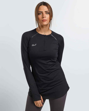 Performance Long sleeve Top - Black - Libra Sport