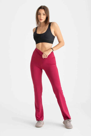 Flare Leggings - Rumba Red - Libra Sport