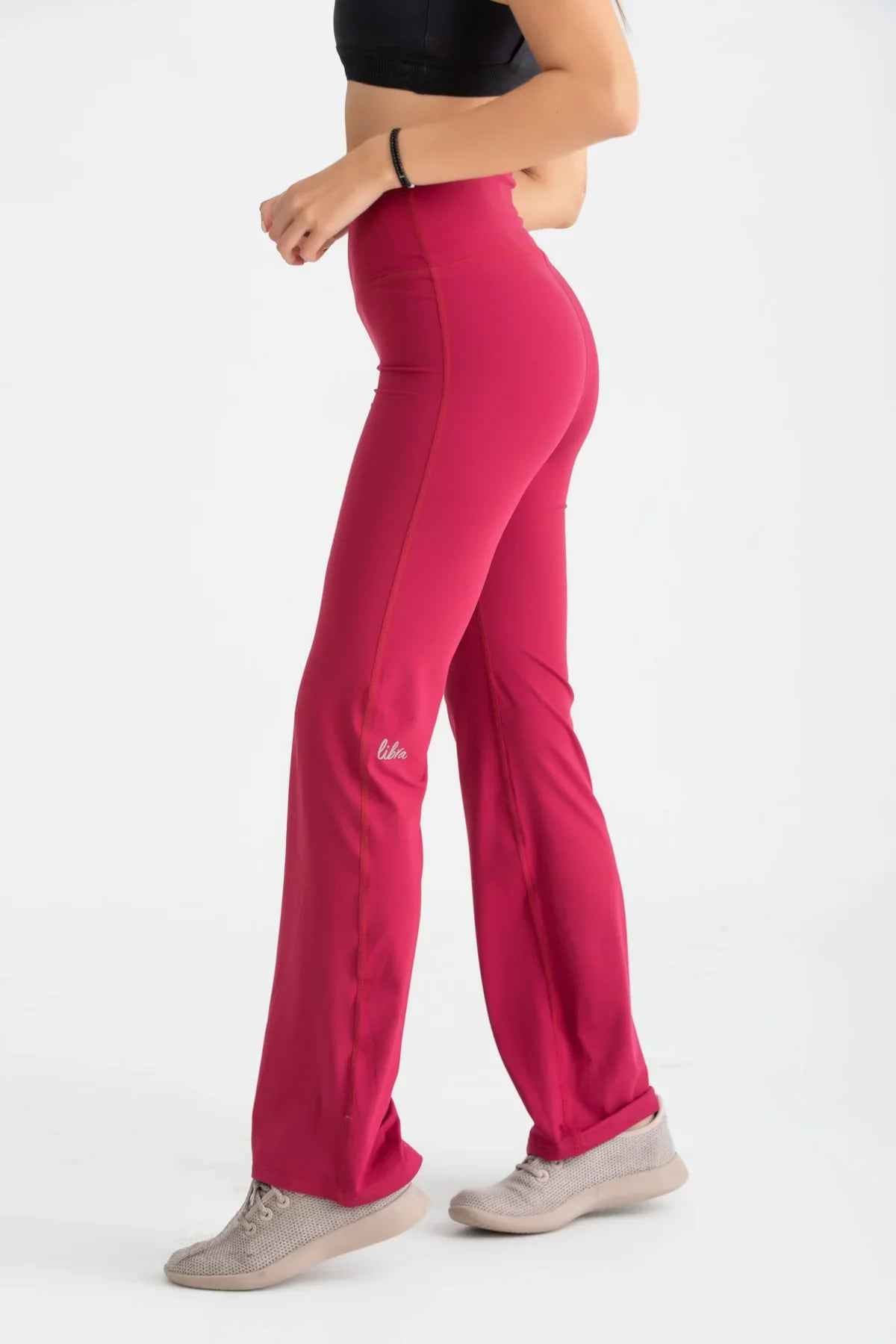 Flare Leggings - Rumba Red - Libra Sport