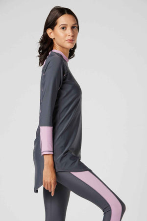 Ocean Sense Swimsuit - Gravel Pink - Libra Sport