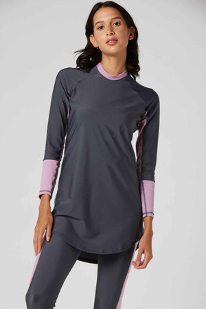 Ocean Sense Swimsuit - Gravel Pink - Libra Sport