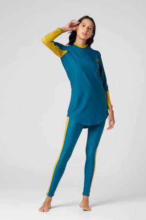 Ocean Sense Swimsuit - Golden Lagoon - Libra Sport