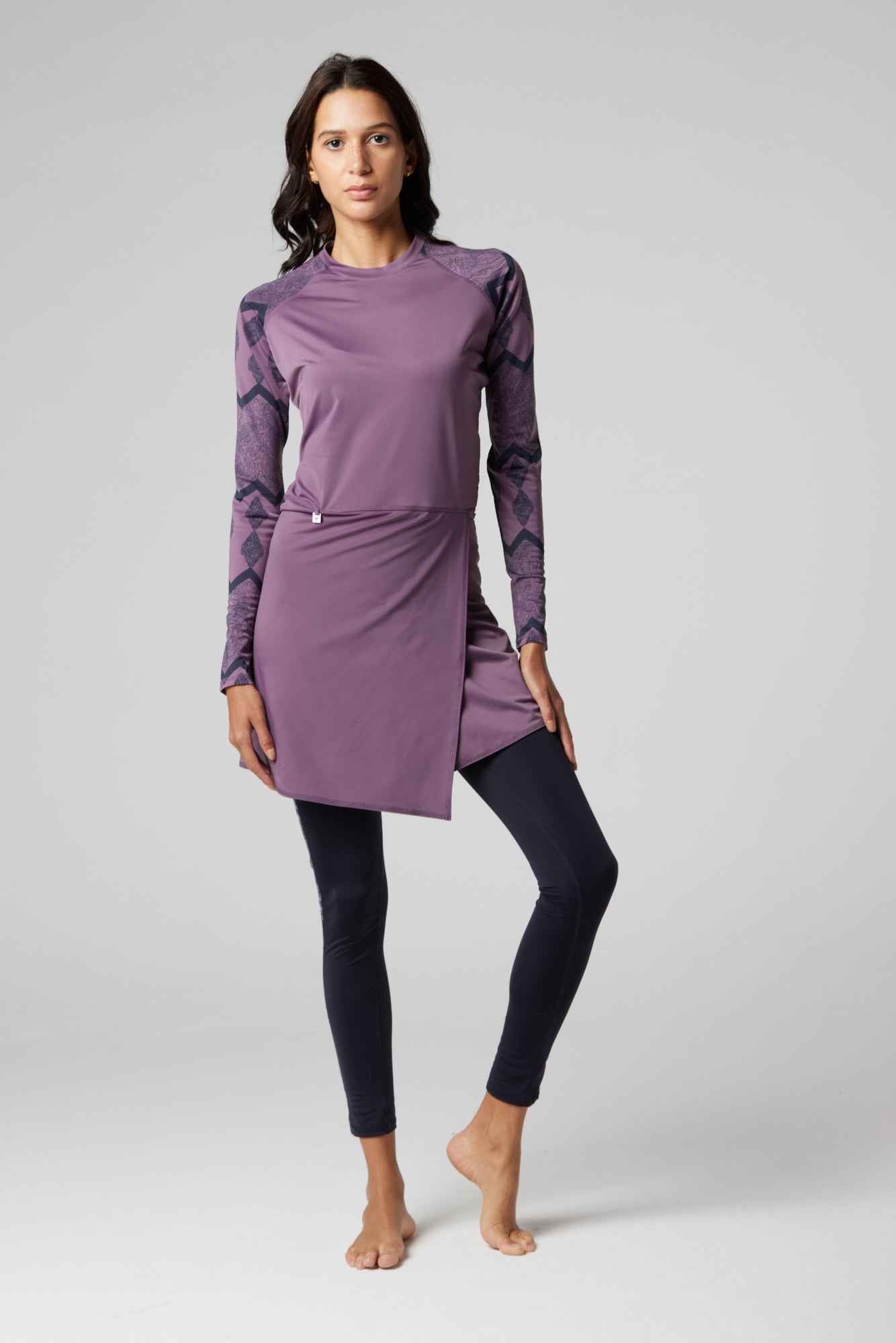 Motion Wave Swim Top - Vintage Violet - Libra Sport