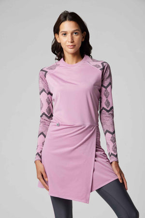 Motion Wave Swim Top - Mauve orchid - Libra Sport