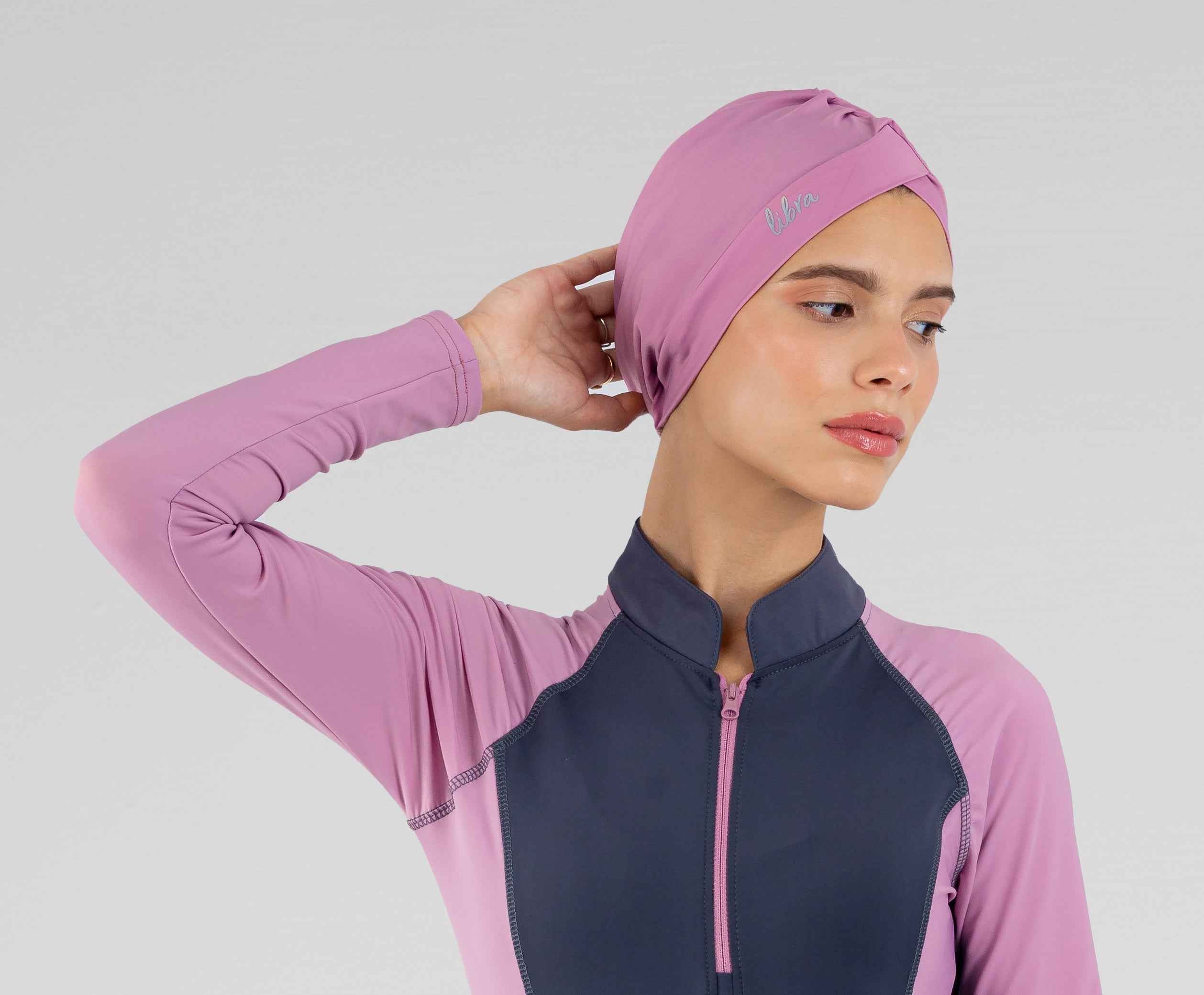 Sleek Swim Turban - Mauve Orchid - Libra Sport