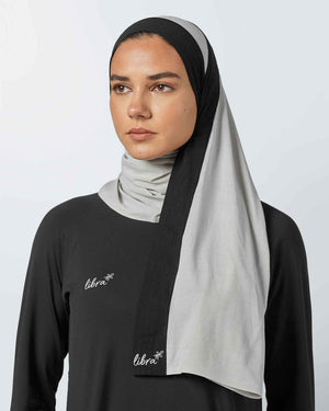 Performance Veil - Raindrops Grey - Libra Sport