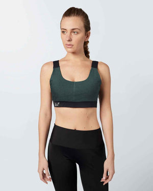 Heather Sports Bra - Pistachio Green - Libra Sport
