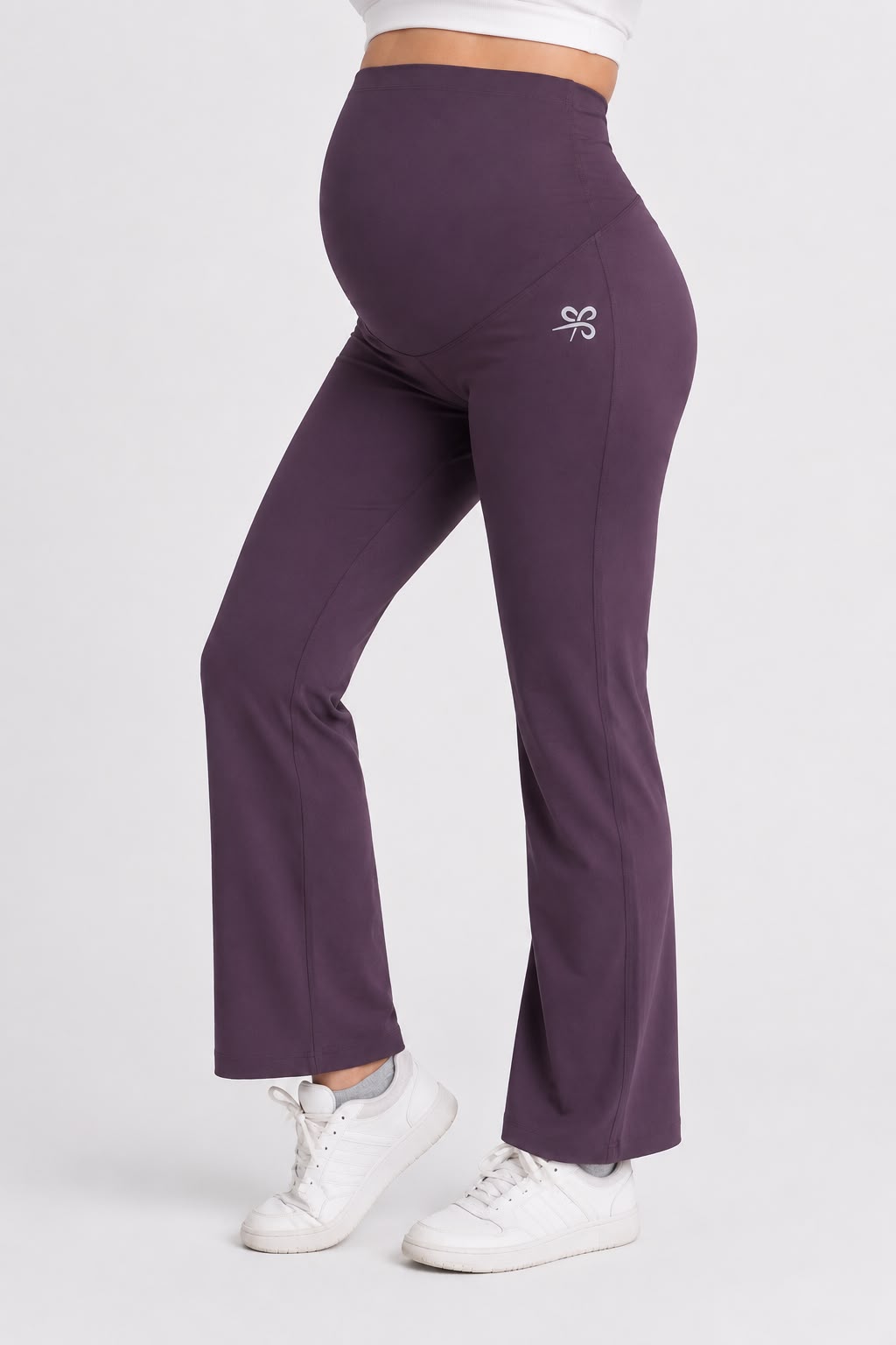 Maternity Ease Pants - Midnight Plum