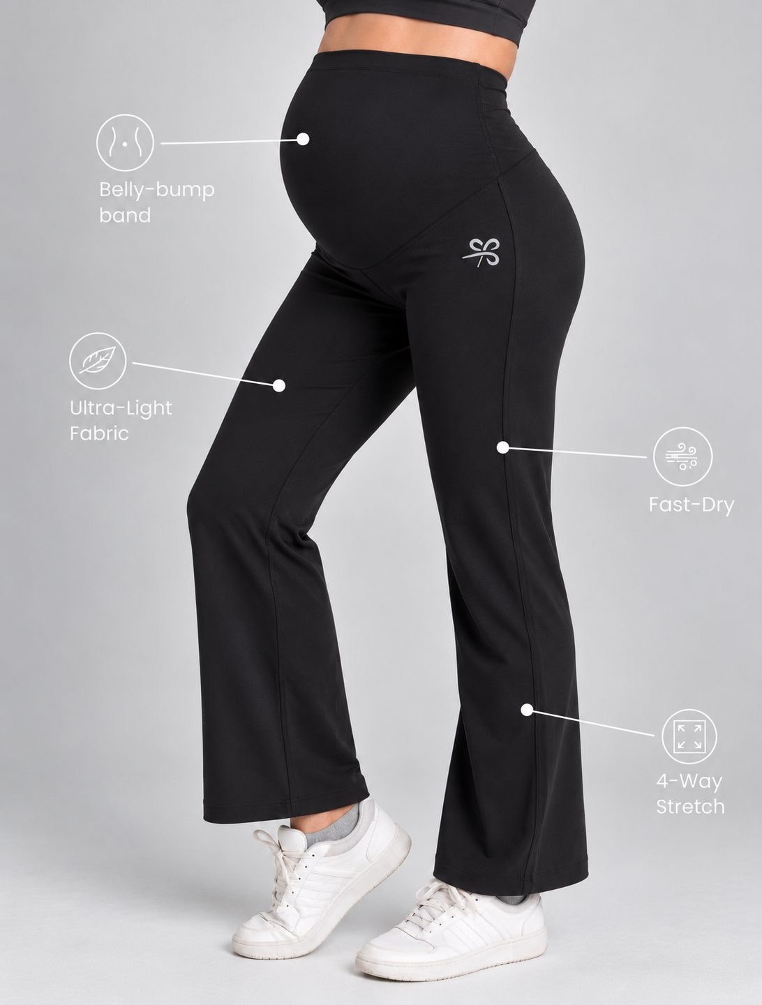 Maternity Ease Pants - Black