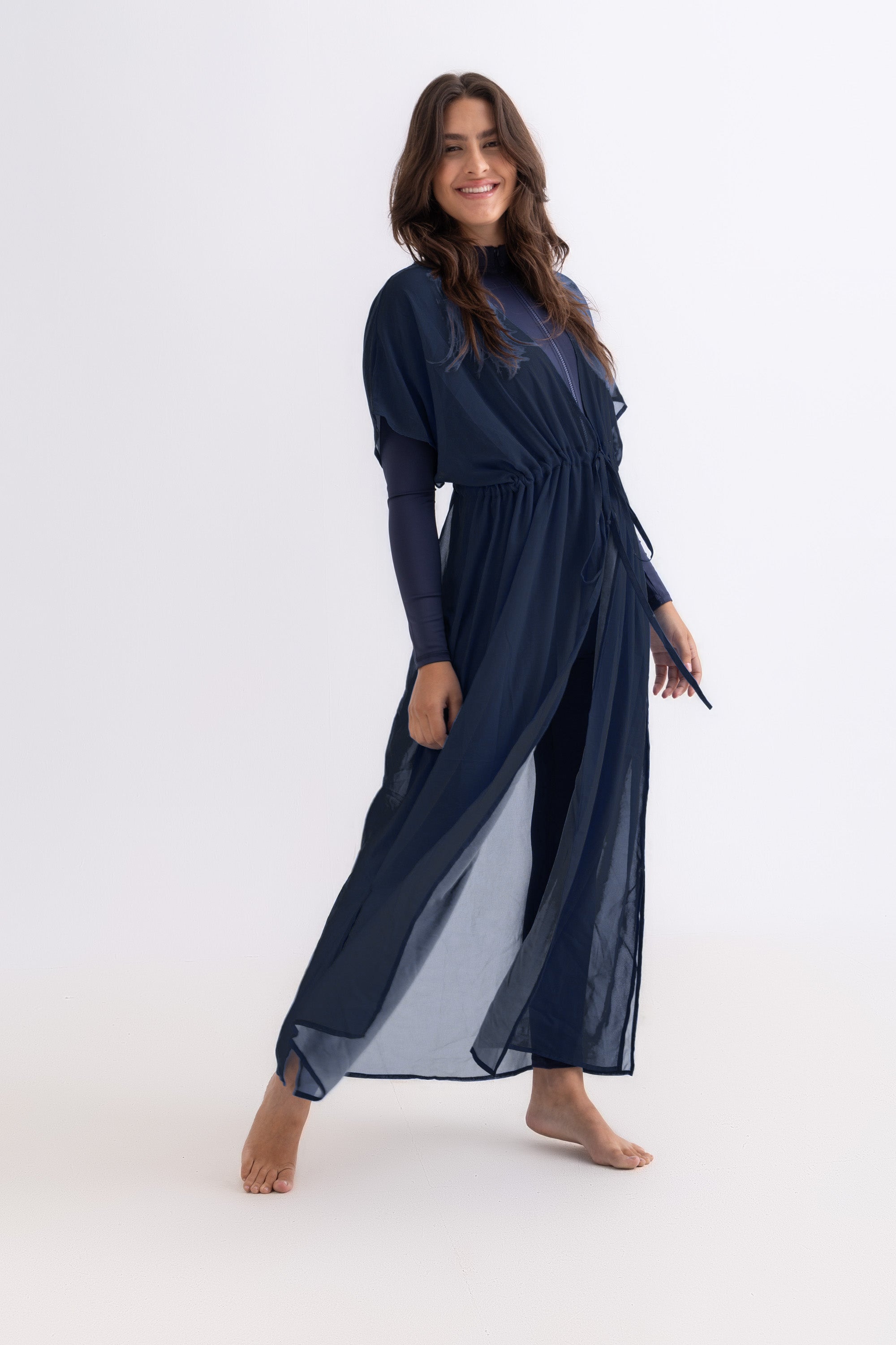 Chiffon Dress - Navy - Libra Sport