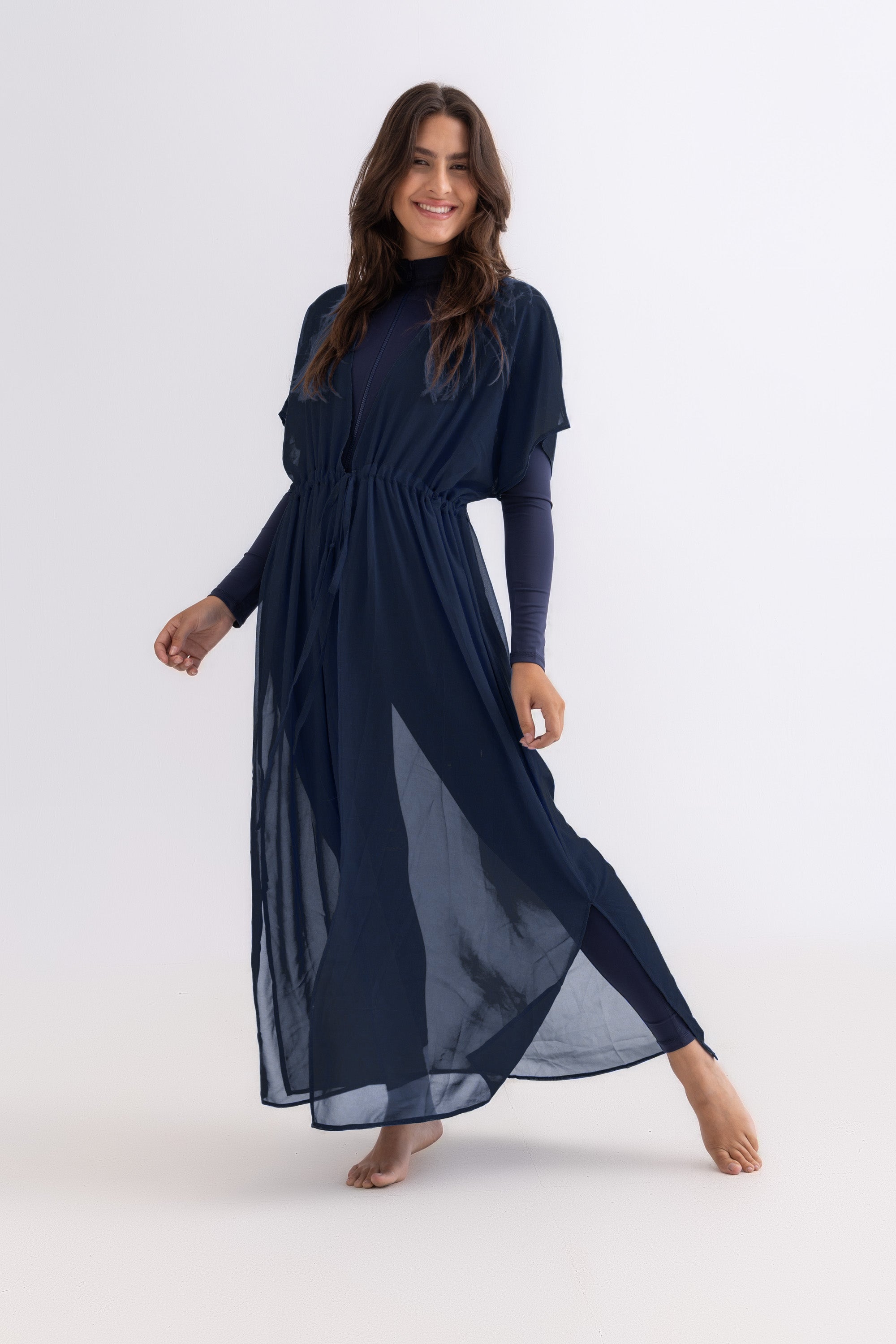 Chiffon Dress - Navy - Libra Sport
