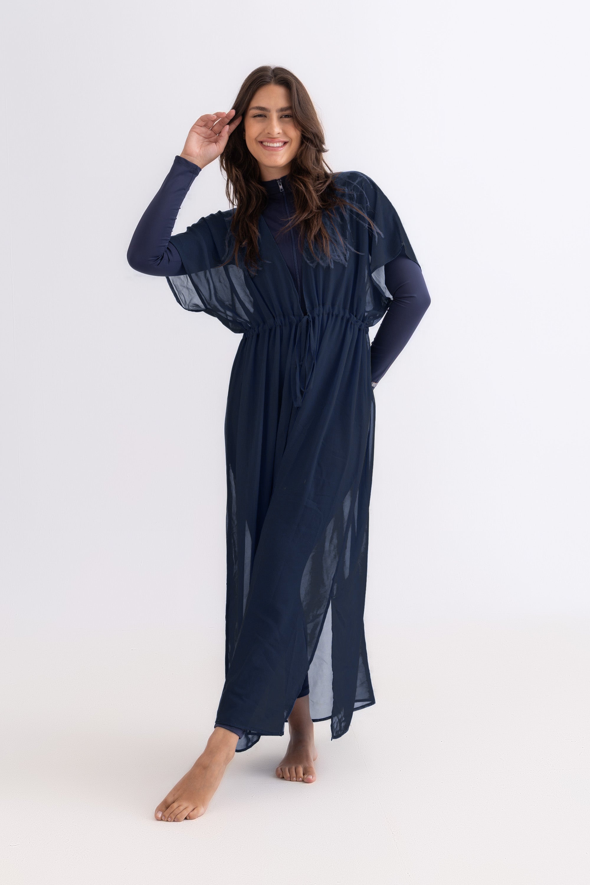 Chiffon Dress - Navy - Libra Sport