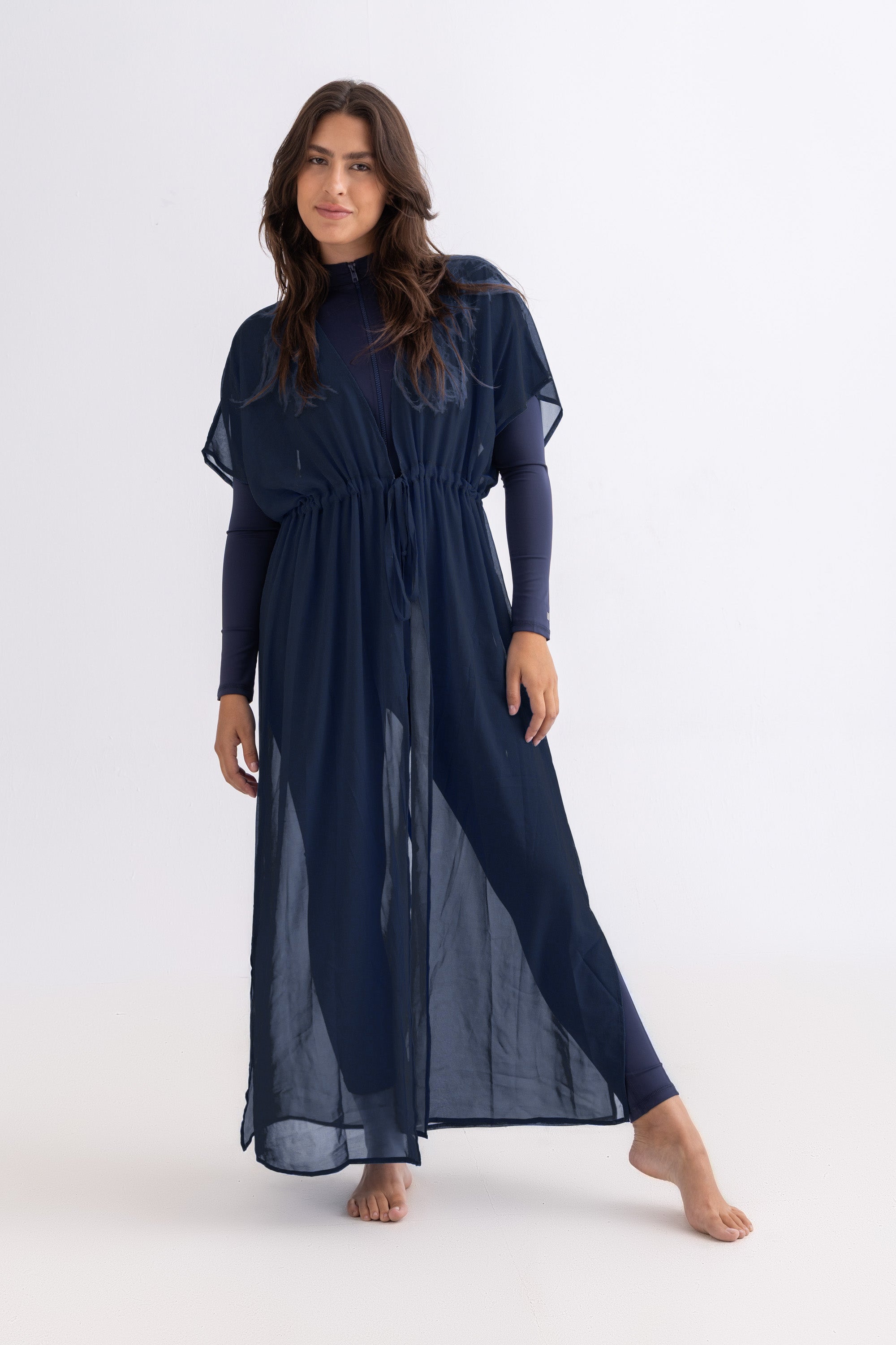 Chiffon Dress - Navy - Libra Sport