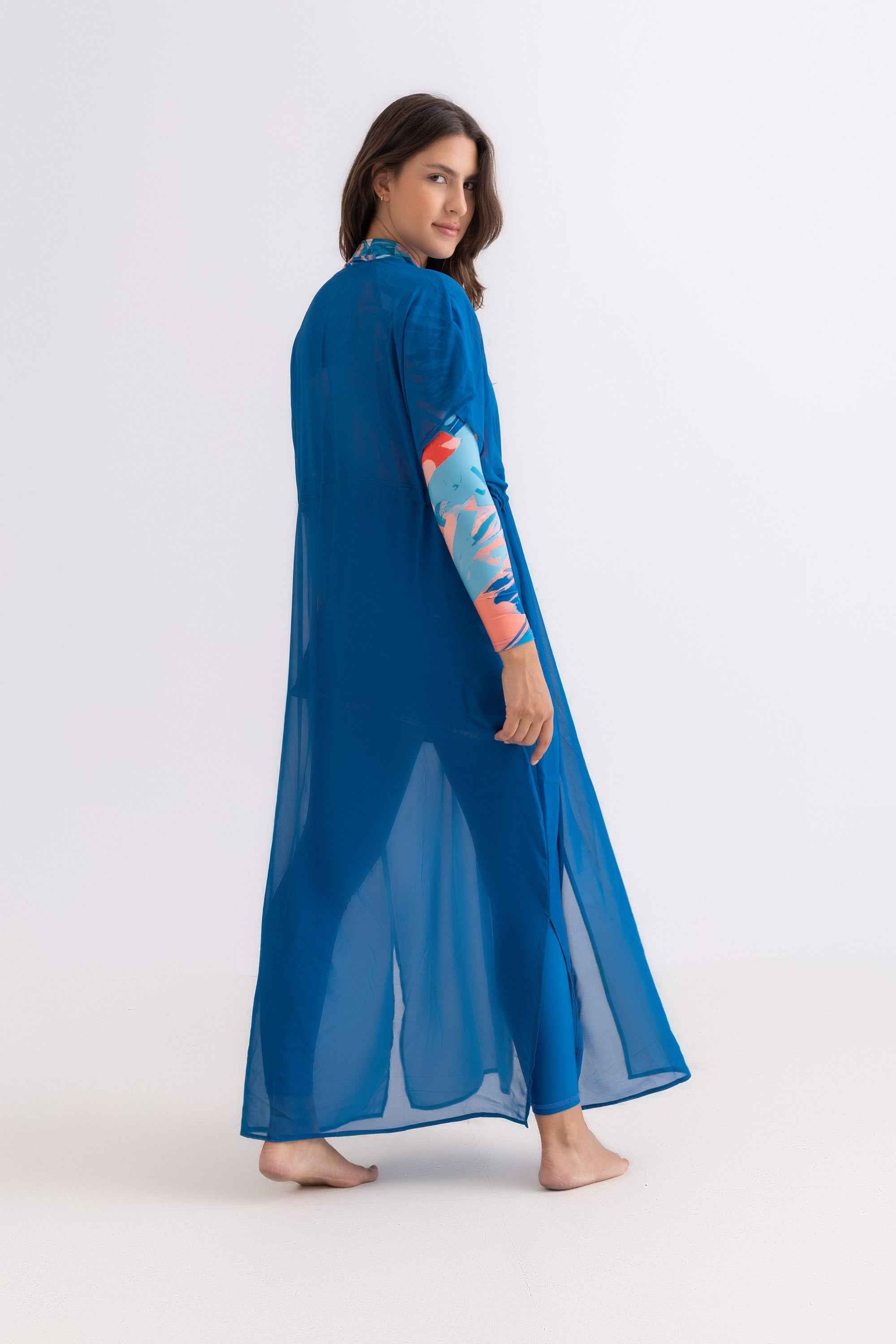 Chiffon Dress - Petroleum - Libra Sport