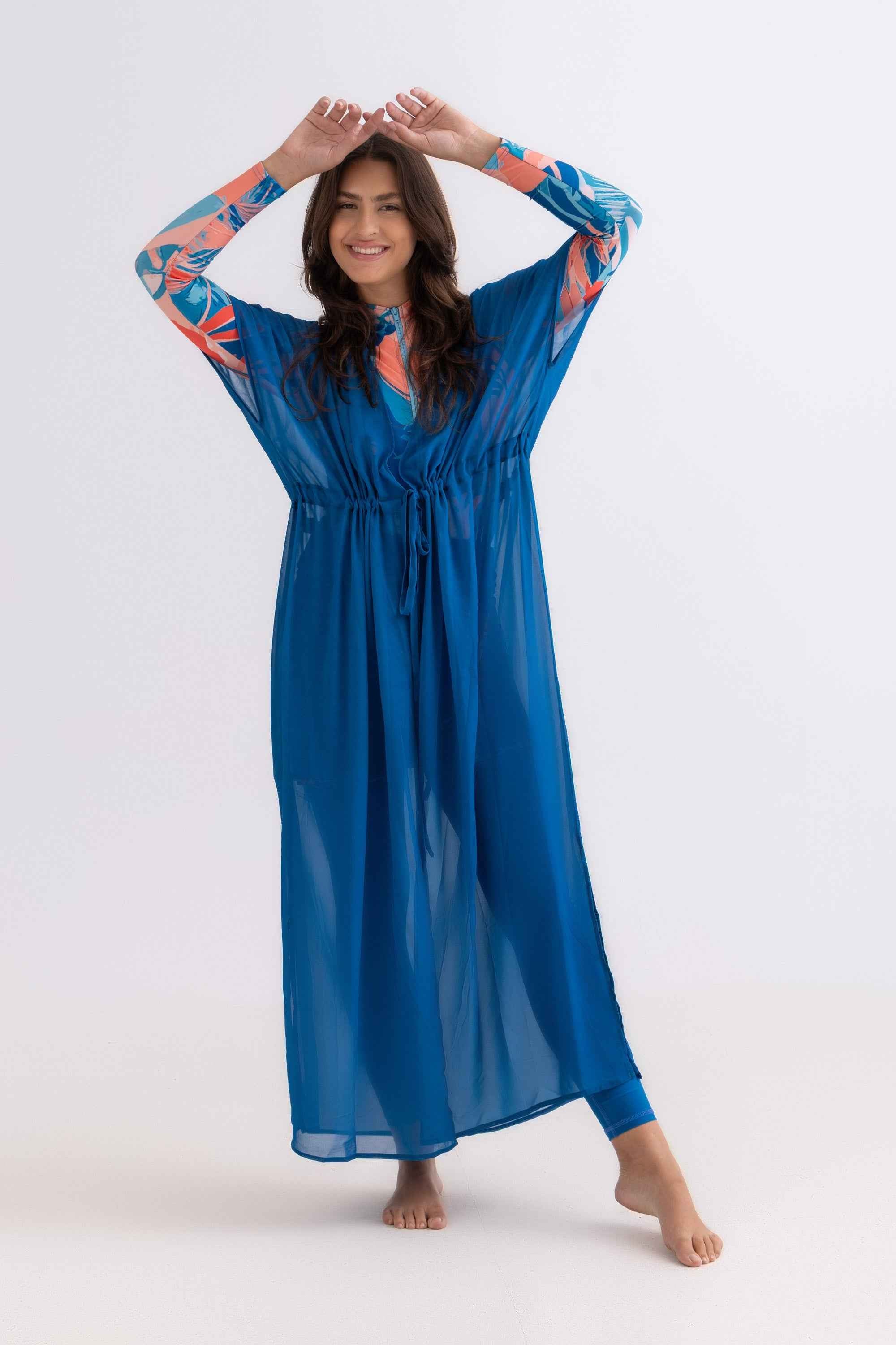 Chiffon Dress - Petroleum - Libra Sport