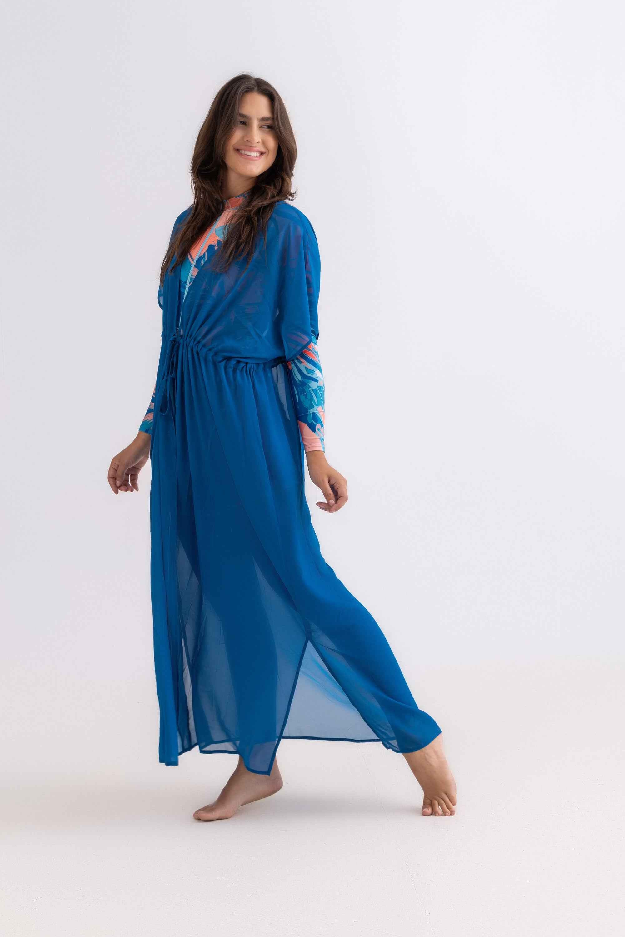 Chiffon Dress - Petroleum - Libra Sport