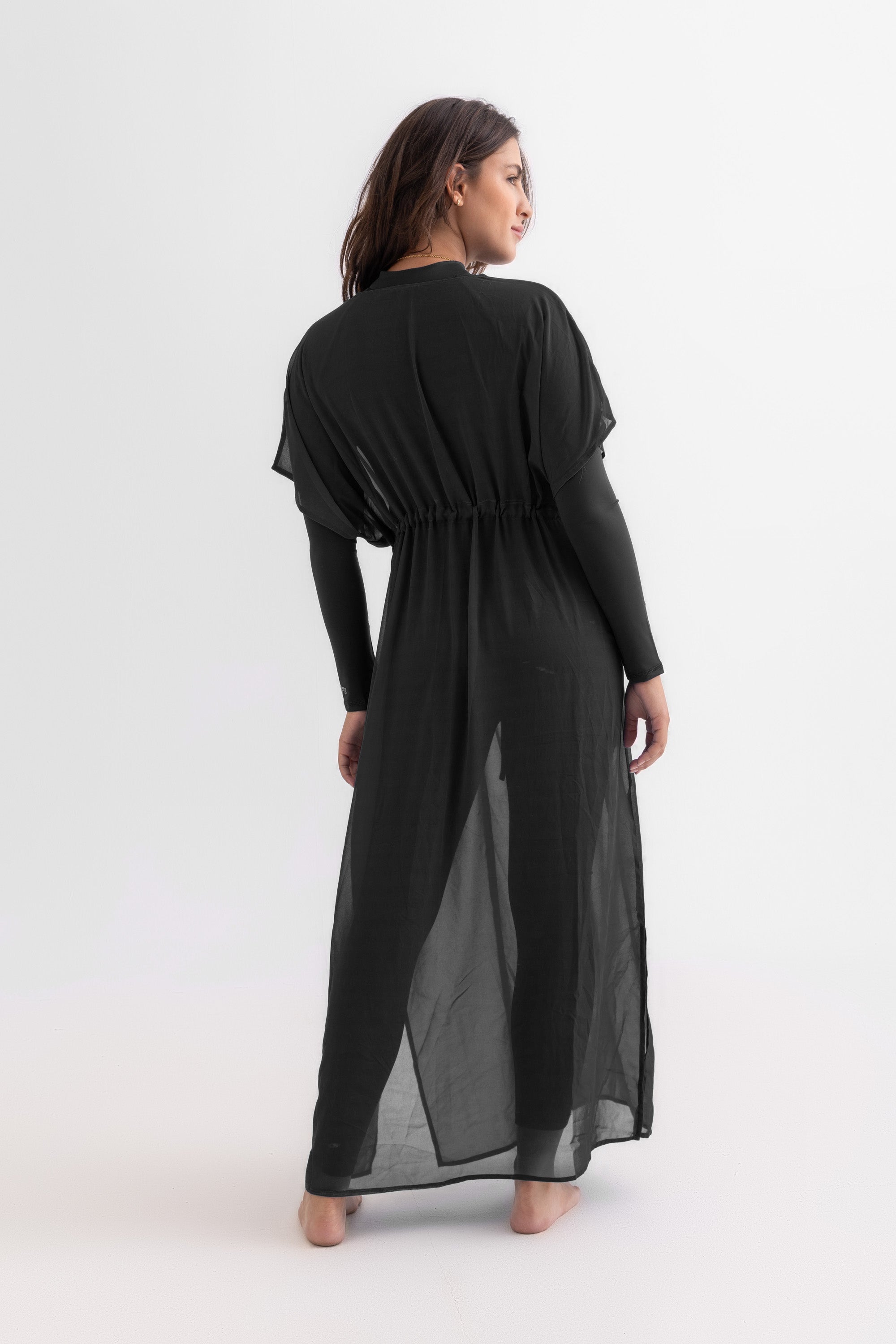Chiffon Dress - Black - Libra Sport