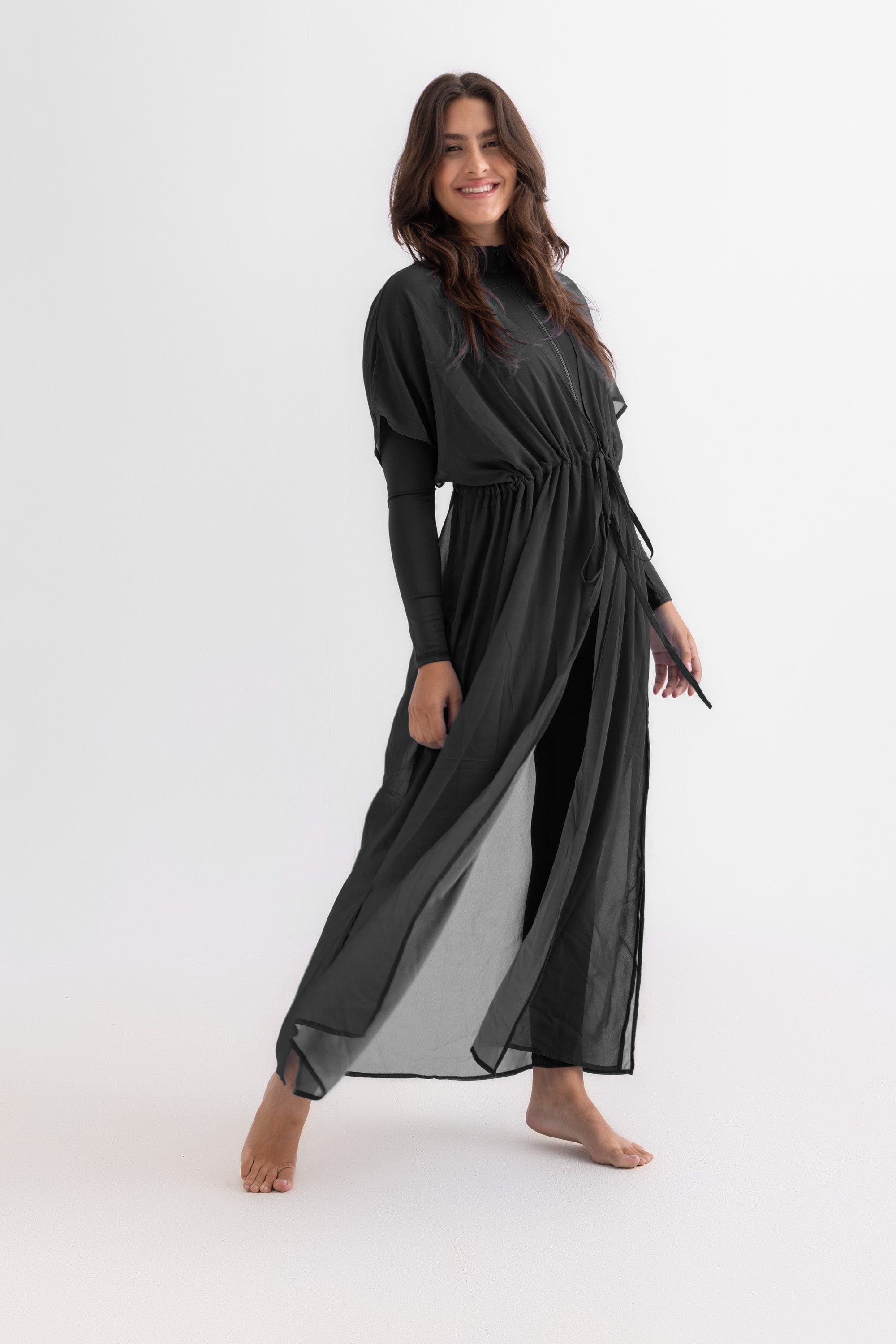 Chiffon Dress - Black - Libra Sport
