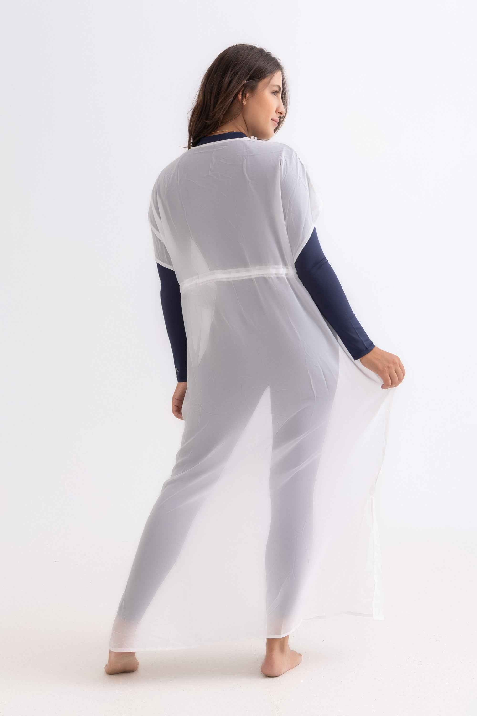 Chiffon Dress - White - Libra Sport
