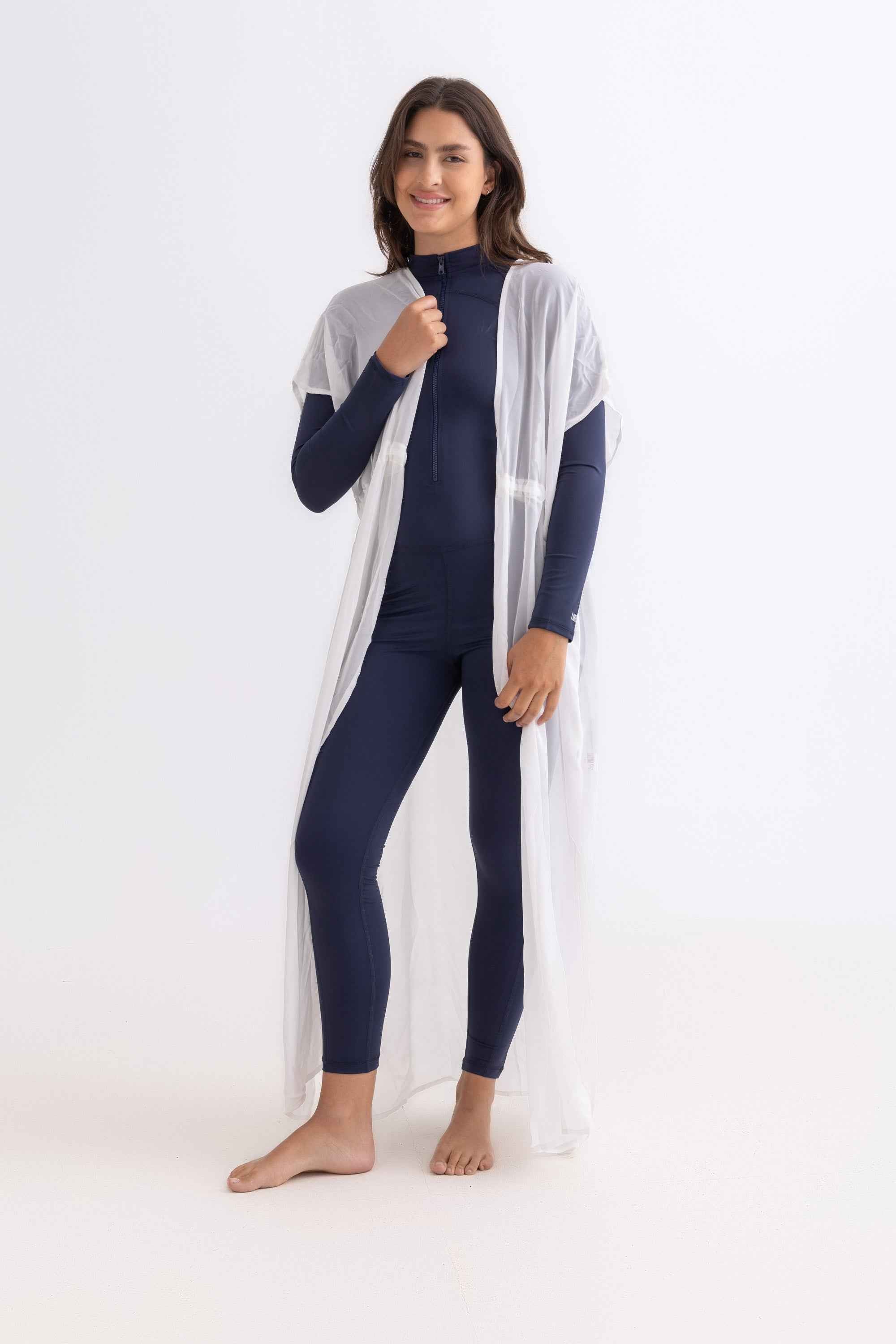 Chiffon Dress - White - Libra Sport