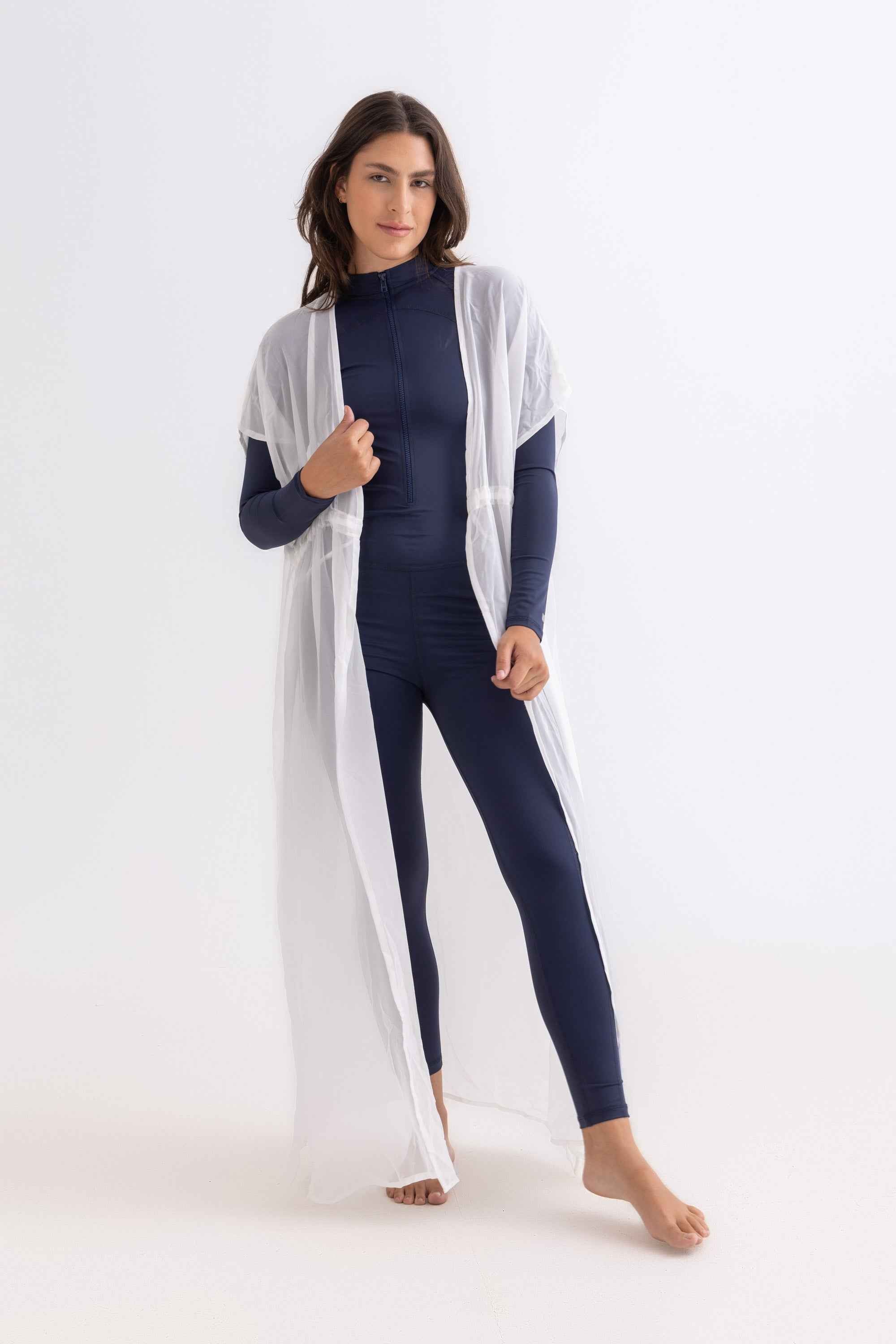 Chiffon Dress - White - Libra Sport