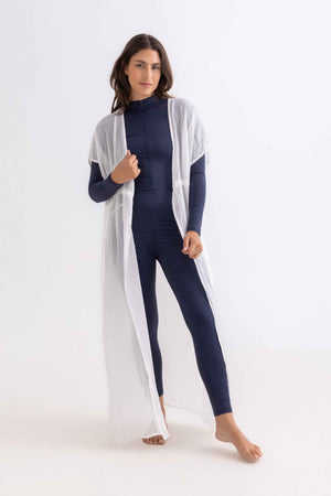 Chiffon Dress - White - Libra Sport