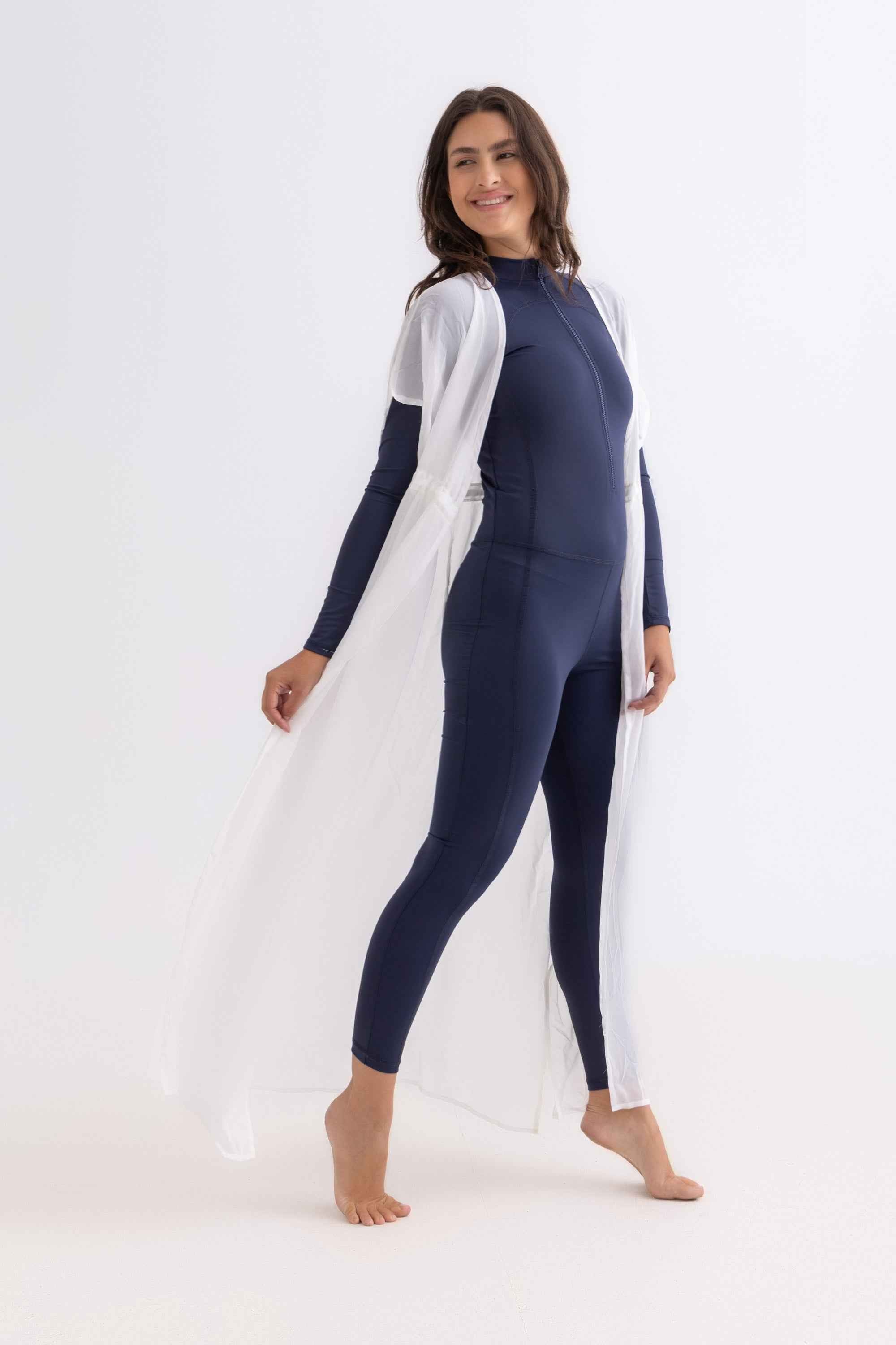 Chiffon Dress - White - Libra Sport