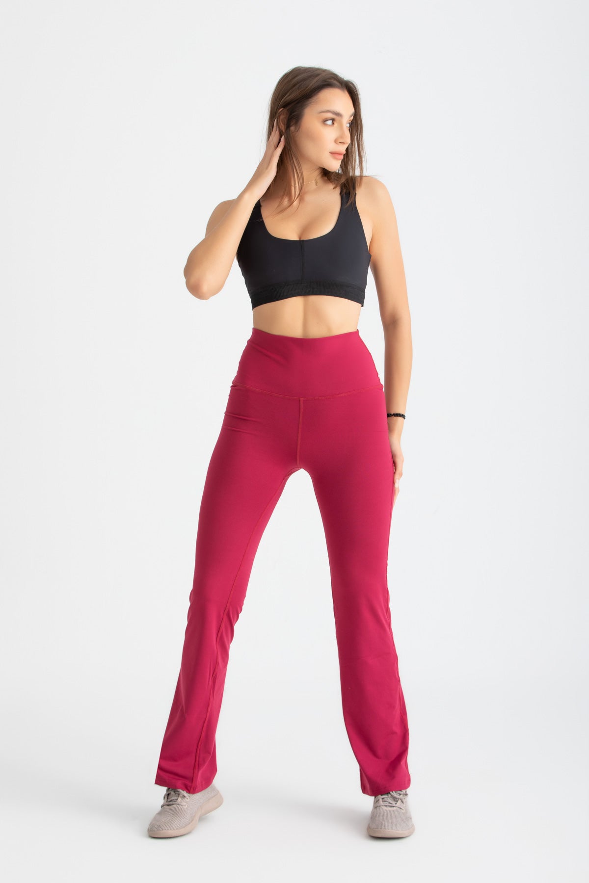 Flare Leggings - Rumba Red