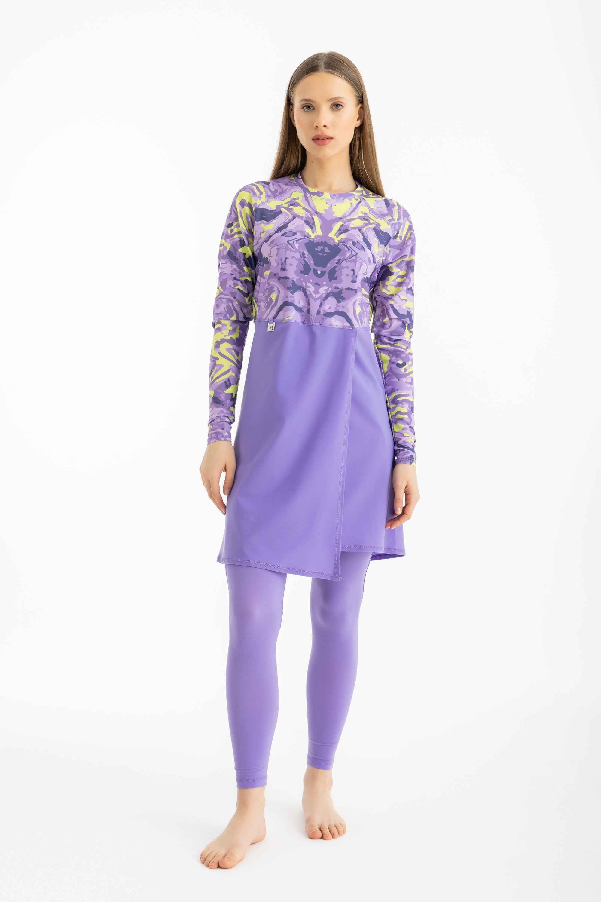 Motion Wave Swim Top - Digital Daydream - Libra Sport