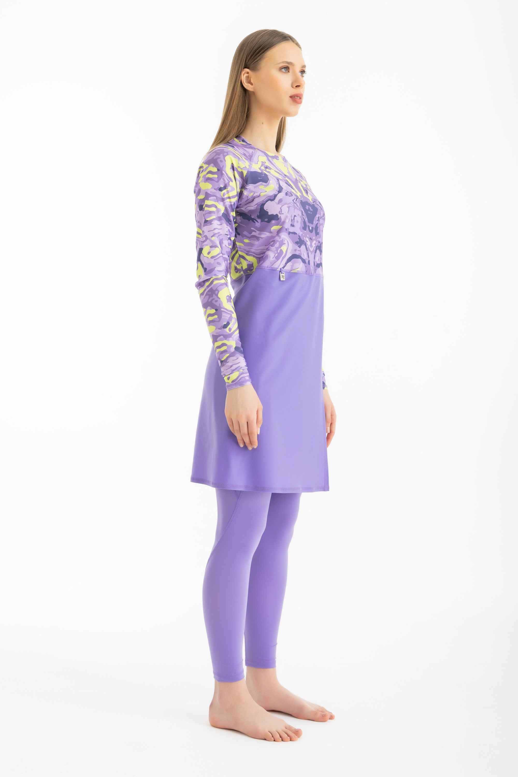 Motion Wave Swim Top - Digital Daydream - Libra Sport