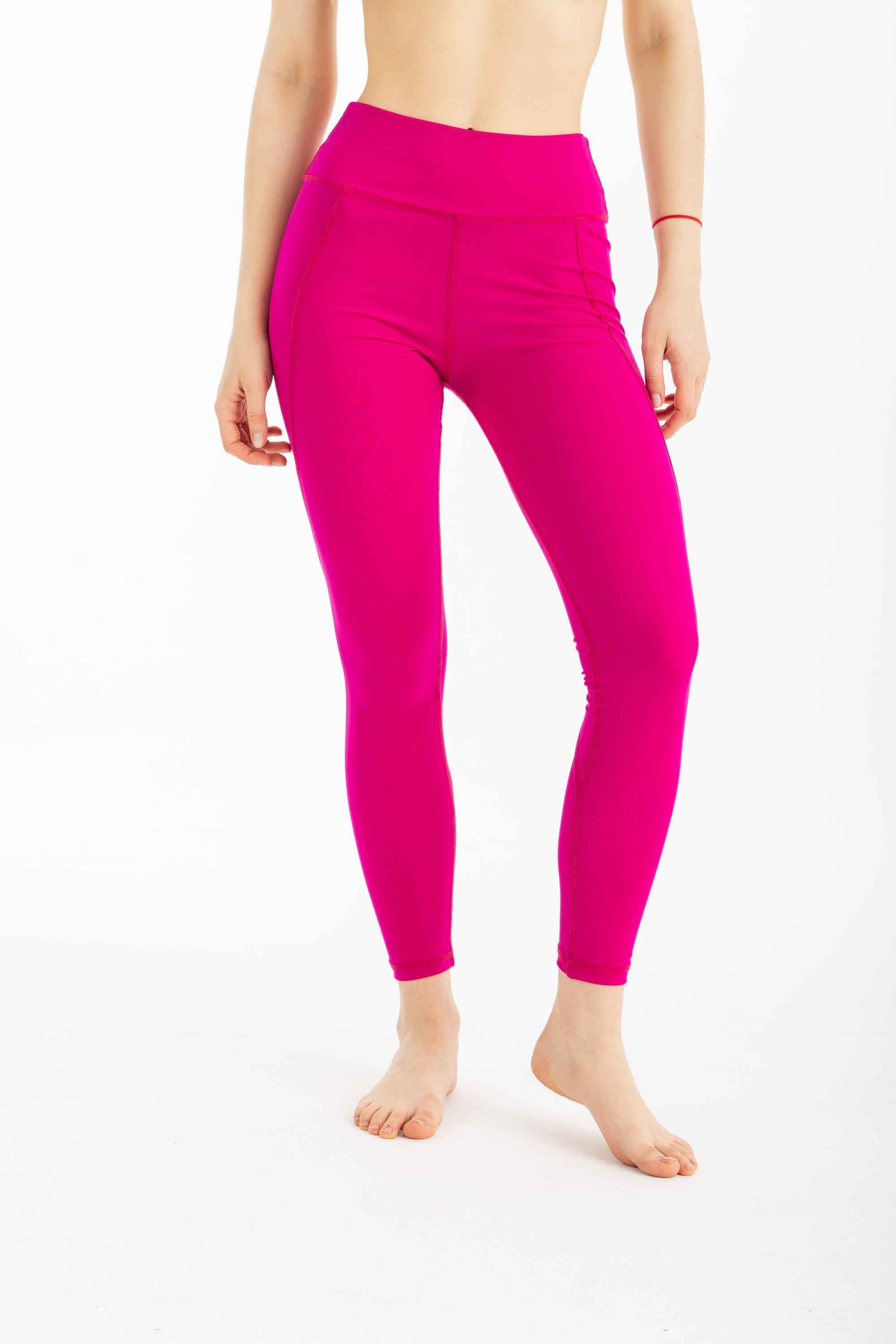 Swim Leggings - Bright Pink - Libra Sport