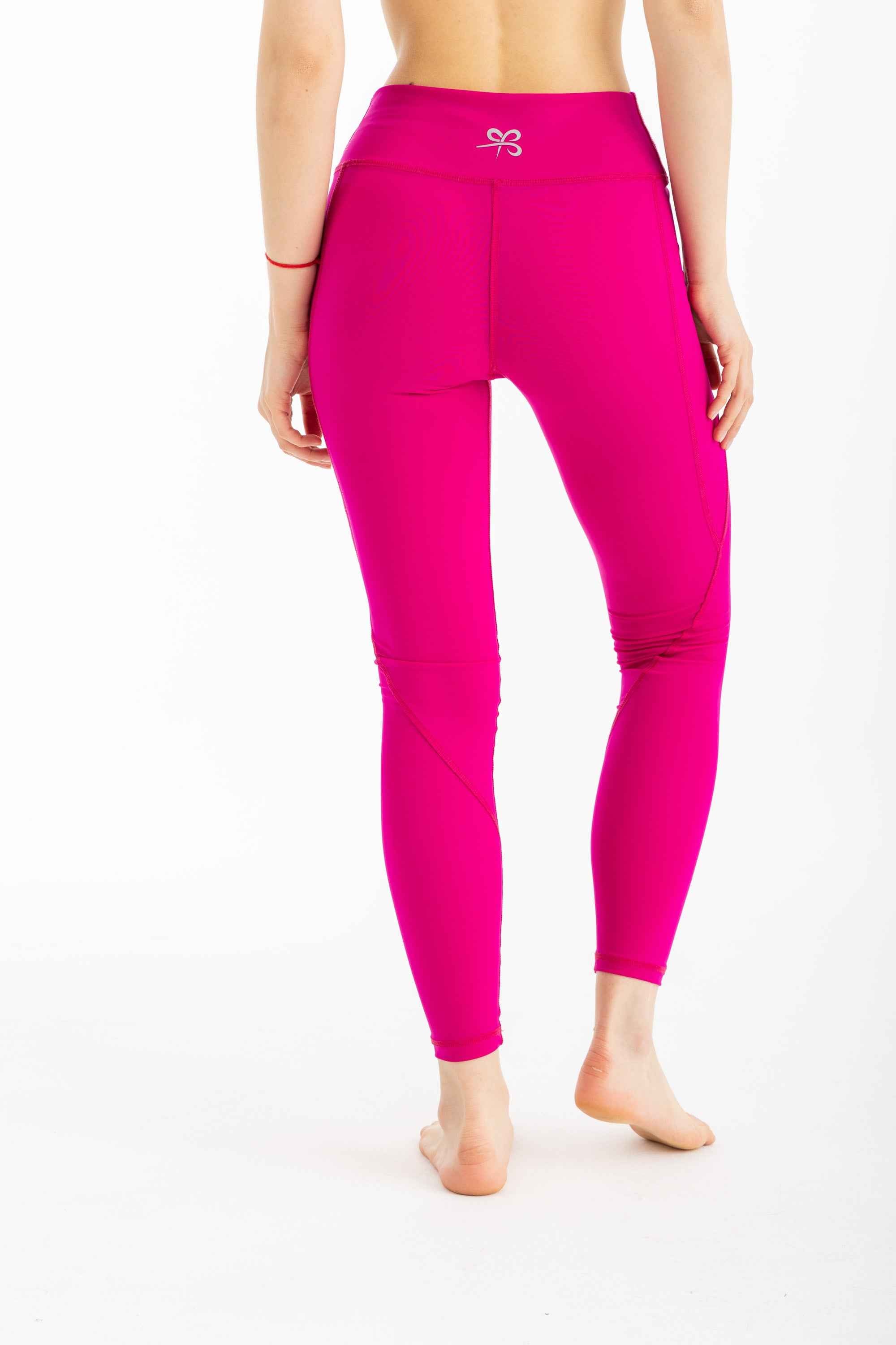 Swim Leggings - Bright Pink - Libra Sport