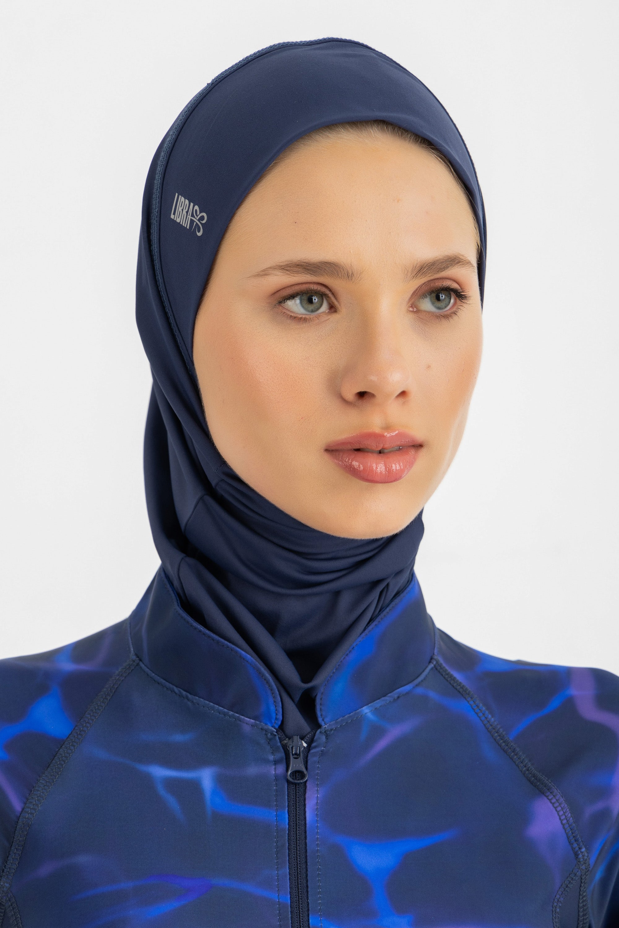 Ultra-Fit Swim Hijab - Midnight Blue – Libra Sport