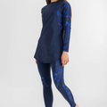 Asymmetrical Basic Swimsuit - Midnight Blue - Libra Sport
