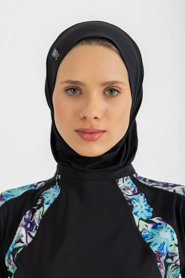 Ultra-Fit Swim Hijab - Black