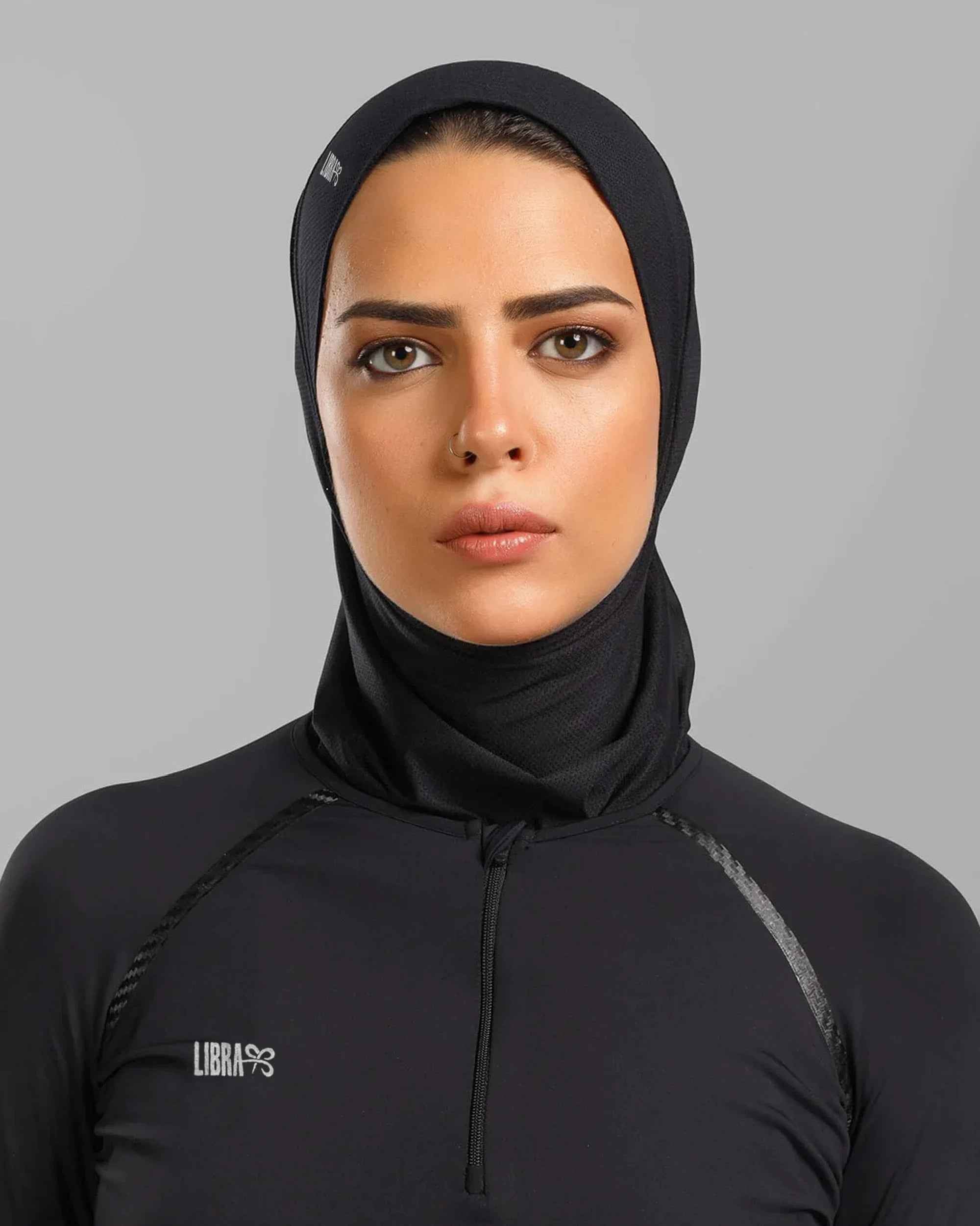Hijab Light - Black - Libra Sport