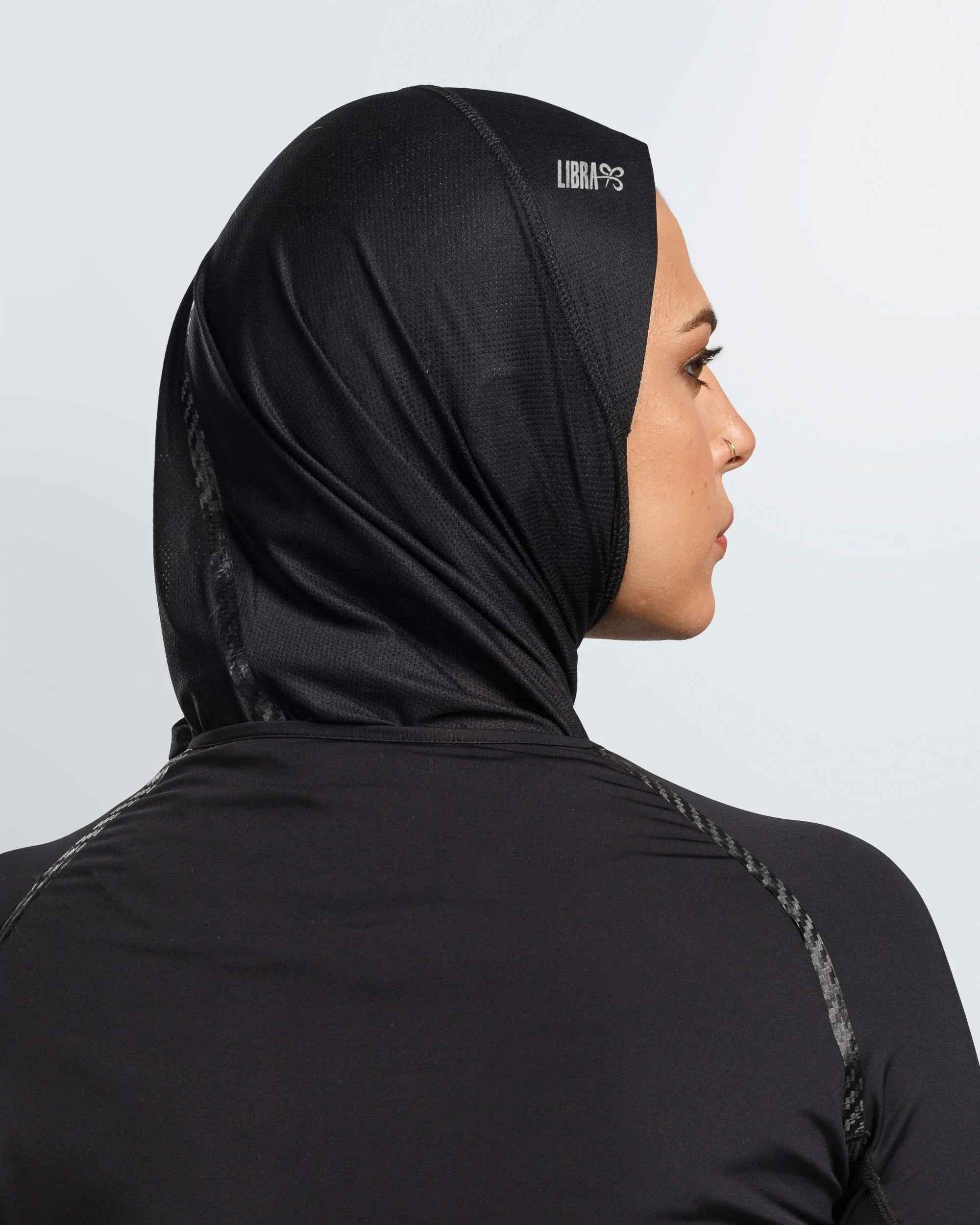 Hijab Light - Black - Libra Sport