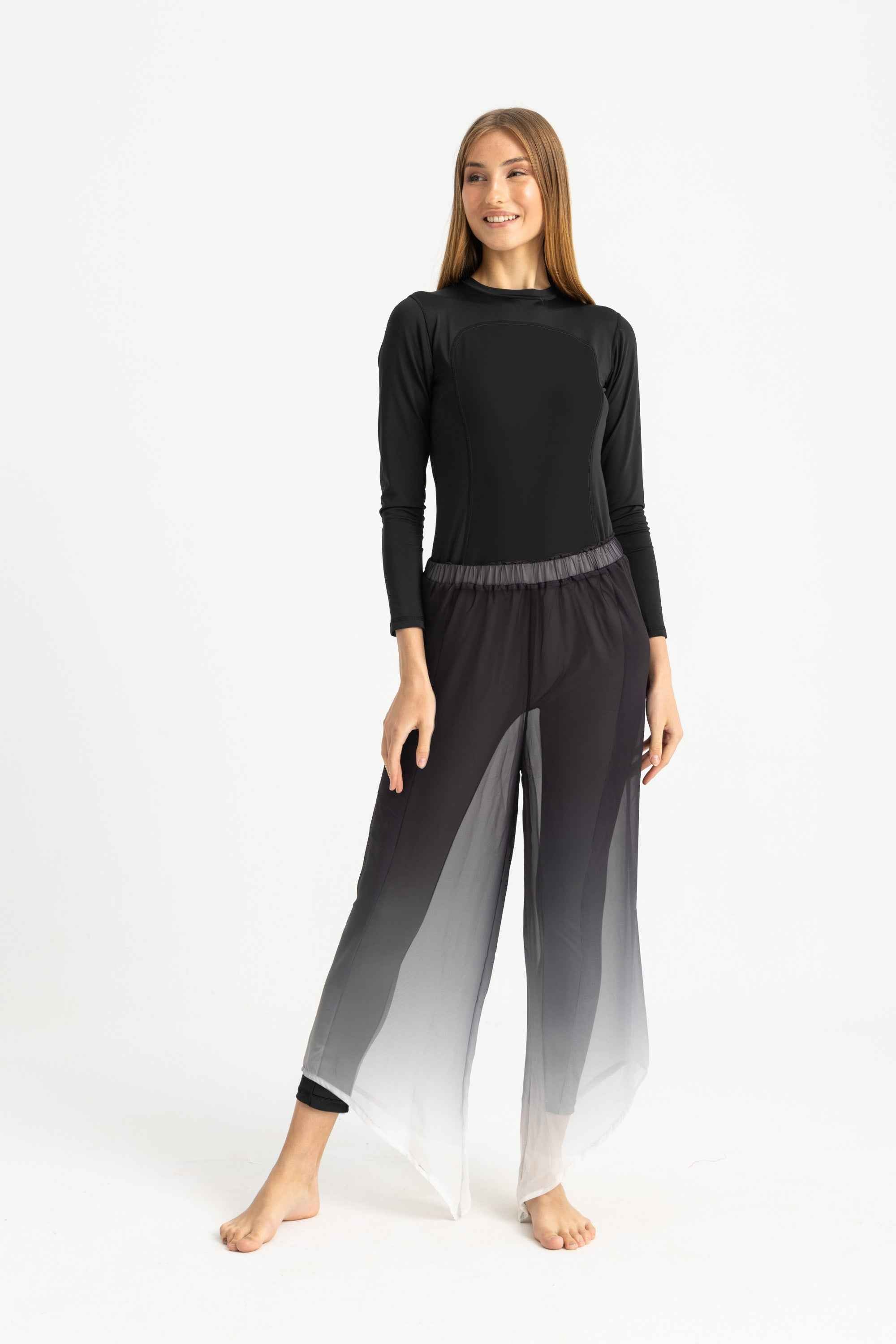 Cover Up Pants - Gradient Black - Libra Sport
